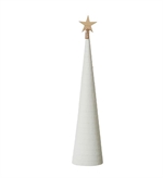 Juletræ Snow cone hvid højde 49 cm - Tinashjem